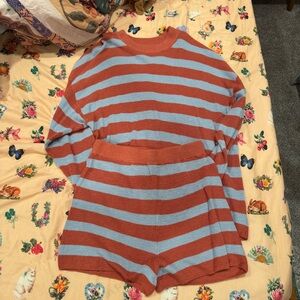 Free People Malibu Striped Sweater Set